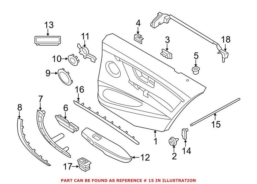 BMW Courtesy Light - Rear Passenger Right 63319248670